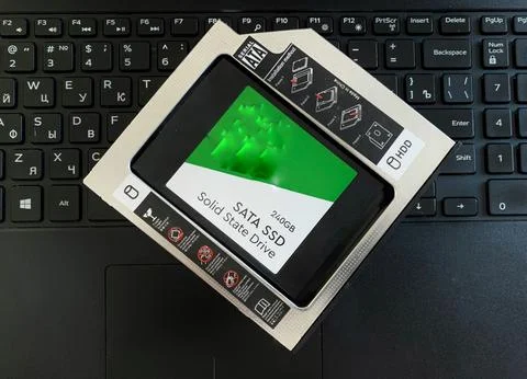 Adapter for SSD disk Stock Photos