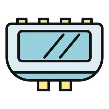 Adapting device connecting multiple electronic devices Illustrazione stock