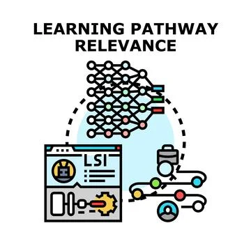 Adapting learning pathway for skill relevance and development Stockillustratie