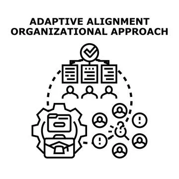 Adaptive alignment organizational approach vector concept Stock Illustration