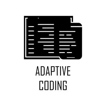 Adaptive coding icon. Element of Web Development for mobile concept and web apps Stock Illustration