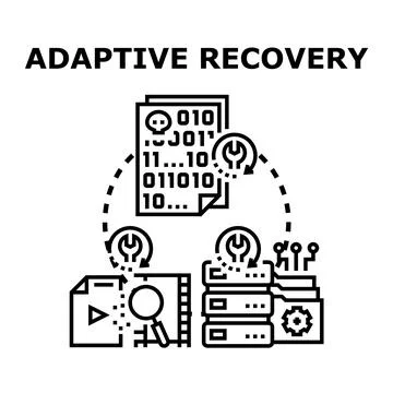 Adaptive data recovery process protecting digital information 스톡 일러스트