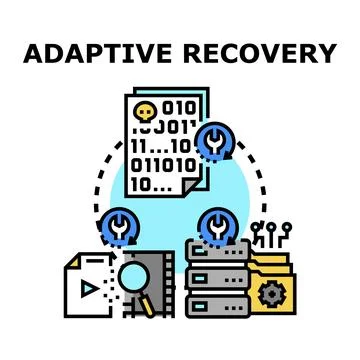 Adaptive data recovery process protecting digital information 스톡 일러스트