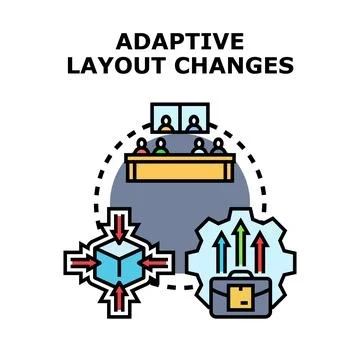Adaptive layout changes concept vector illustration Illustration