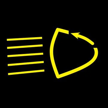 Adaptive light system warning light indicator useful for automobile industru Stock Illustration
