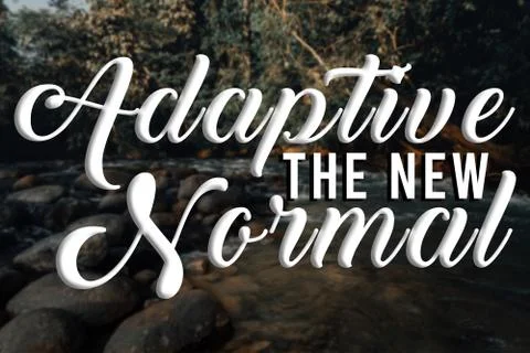 ADAPTIVE THE NEW NORMAL Foto stock