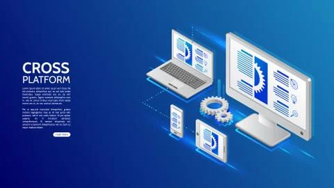 Adaptive responsive webdesign. Stock Illustration