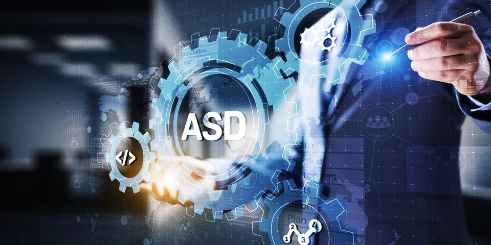 Adaptive Software Development ASD Model for Agile Project Management. Stock Photos