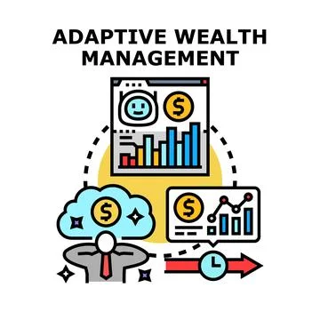 Adaptive wealth management concept for strategic planning Stock Illustration