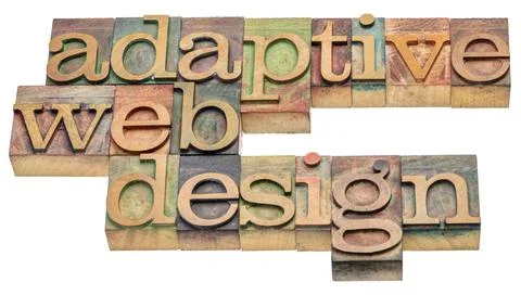 Adaptive web design - website development concept Foto stock