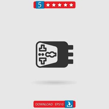Adaptor vector icon Stock Illustration