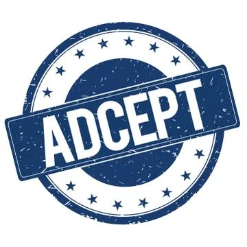 ADCEPT stamp sign Stock Illustration