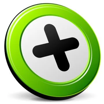 Add 3d icon Stock Illustration