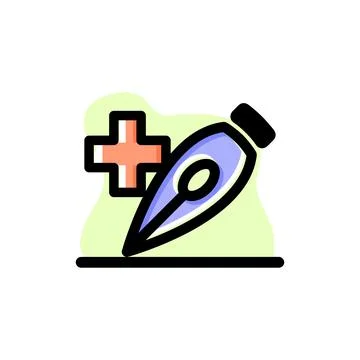 Add Anchor Point Tool Vector Icon Illustration Design Stock Illustration