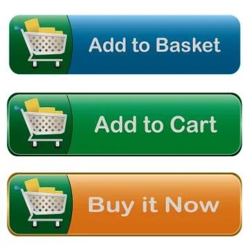 Add to basket button Stock Illustration