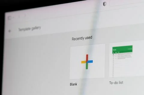 Add blank sheet in Google sheets service Foto stock