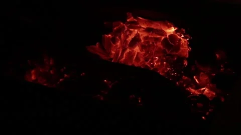 Add burning coals Stock Footage 156765107