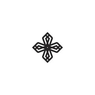 Add button. Add icon. Simple style Christian religion holiday poster backgr.. Stock Illustration