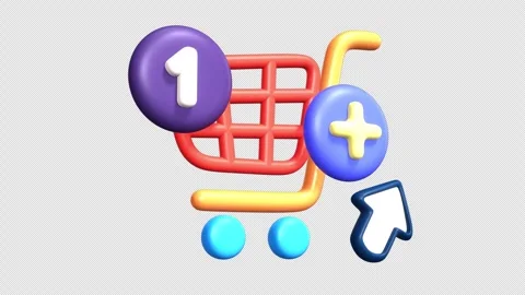 Add To Cart 3D Animation Stock Footage 252166092