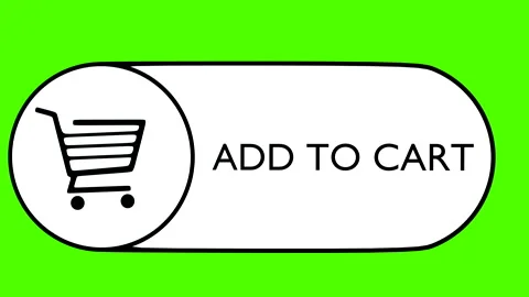 Add to cart button in a 3D space with 스톡 동영상 146940332