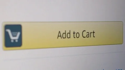 Add to cart button action Stock Footage 84832284