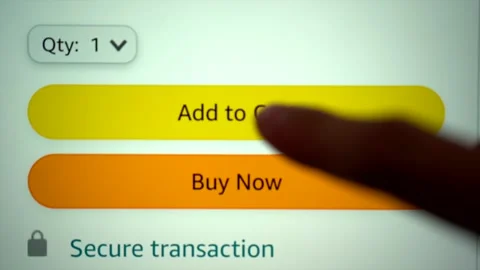 Add to Cart Button And Then Error Stock Footage 161999783