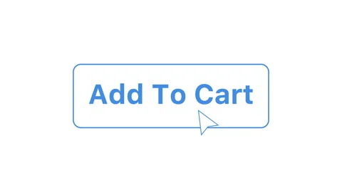 Add To Cart button animation, online shopping concept Stock Footage 142864881