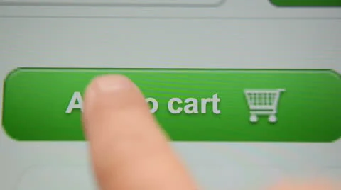 Add to Cart button Stock Footage 24841261