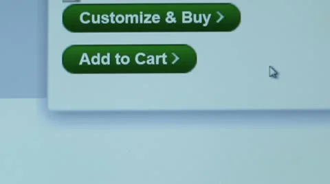 "Add to Cart" button. Internet Shopping. Stock Footage 10757756