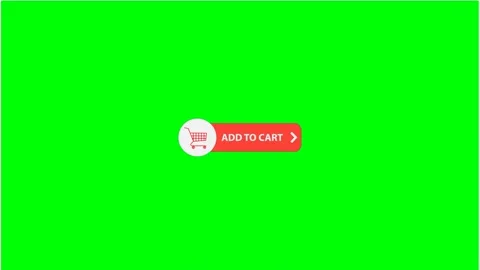 Add to cart" button with shopping trolley icon on green screen Stock Footage 322662452