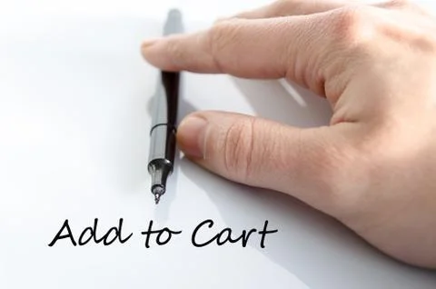 Add to cart concept Stock Photos