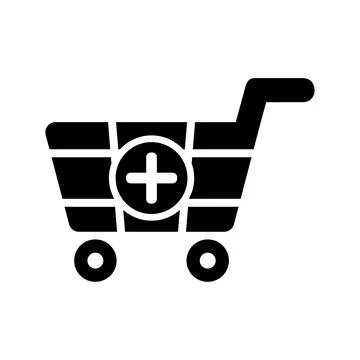 Add to cart icon, adding Shopping cart Stock Illustration