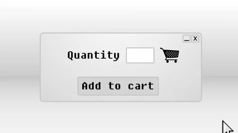 Add to cart page Stock Footage 1550345