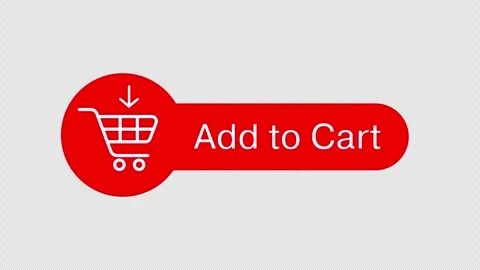 Add to cart sticker button banner animation shopping trolley 4k video footage Stock Footage 313835942