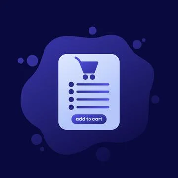 Add to cart vector design Stock Illustration