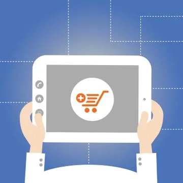 Add cart vector technology Stock Illustration