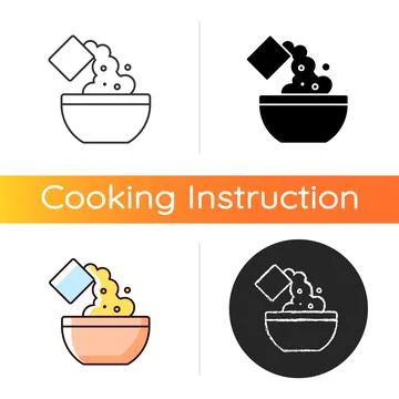 Add cooking ingredient icon Illustrazione stock