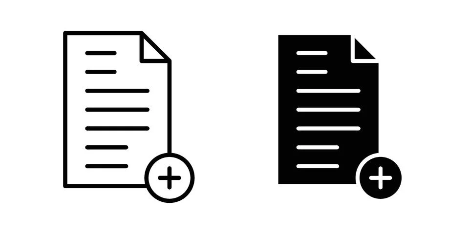 Add document icon vector design illustrations Stock Illustration