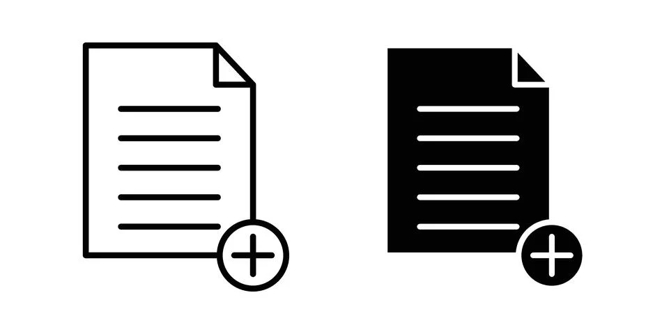 Add document icon vector design illustrations 库存插图