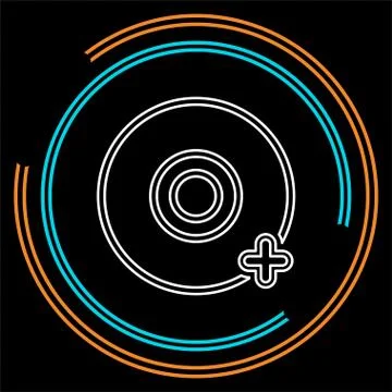 Add dvd - vector cd compact disc Ilustración de archivo