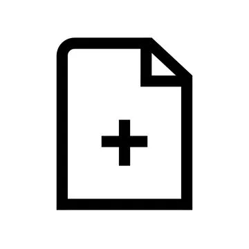 Add file icon isolated on transparent background as a graphic element 库存插图