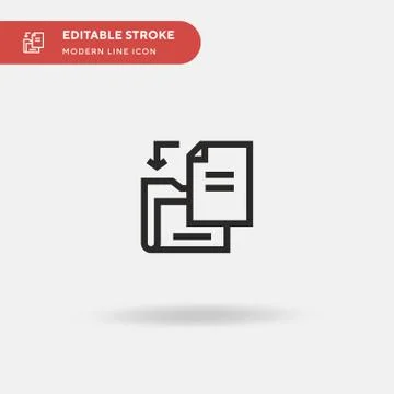 Add File Simple vector icon. Illustration symbol design template for web mobi Stock Illustration