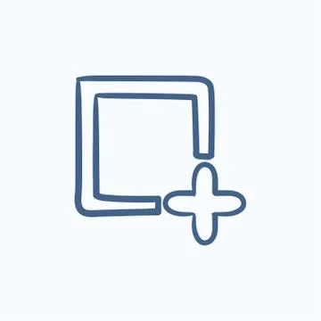 Add file sketch icon Stock Illustration