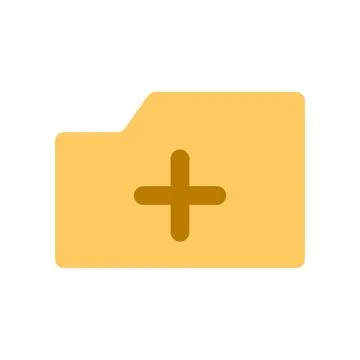 Add folder icon. Creation of a new folder. Vector. Stock Illustration