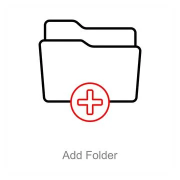 Add Folder Stock Illustration