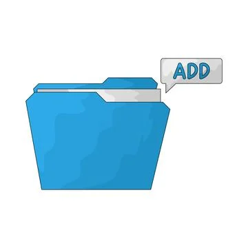 Add Folder illustration Illustrazione stock