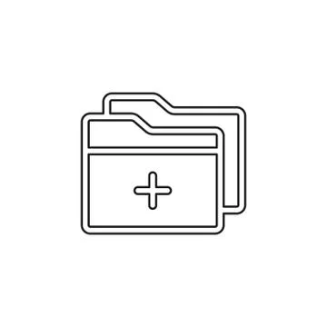 Add Folder vector icon Stock Illustration