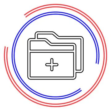 Add Folder vector icon Stock Illustration