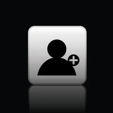 Add friend icon web Illustrazione stock