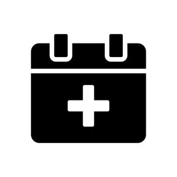 Add glyph flat icon Stock Illustration